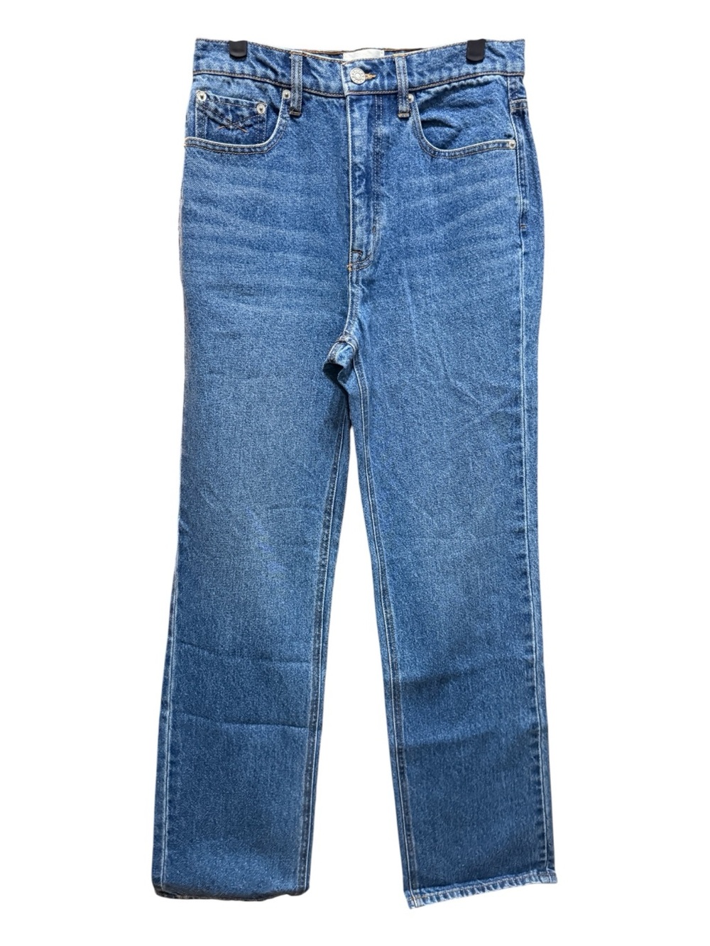 Unpublished High Rise Straight Leg Medium Wash Jeans NWT